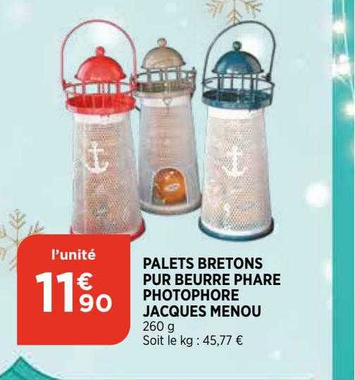 palets bretons pur beurre phare photophore jacques menou