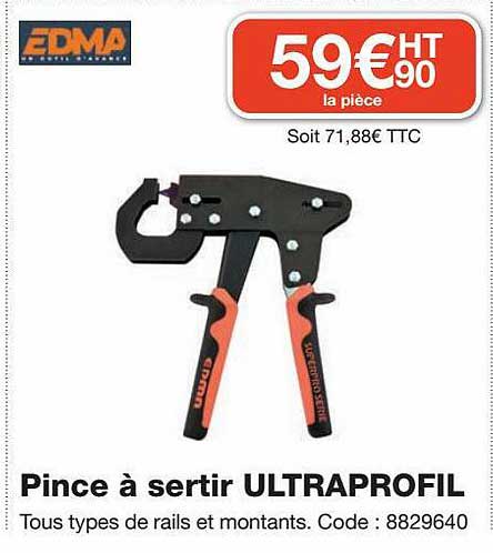 Pince à Sertir Ultraprofil Edma