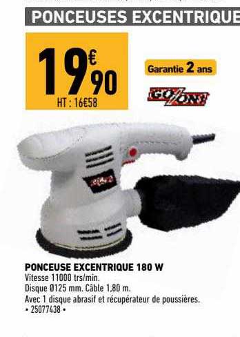 ponceuse excentrique 180 w go on!