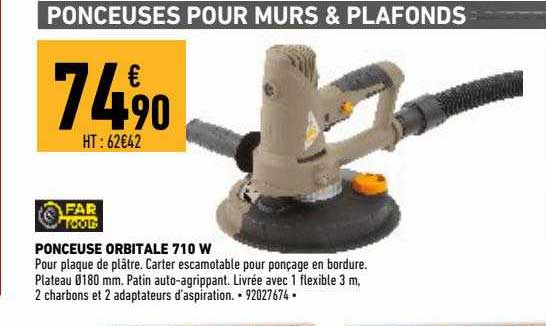 ponceuse orbitale 710 w bar tools