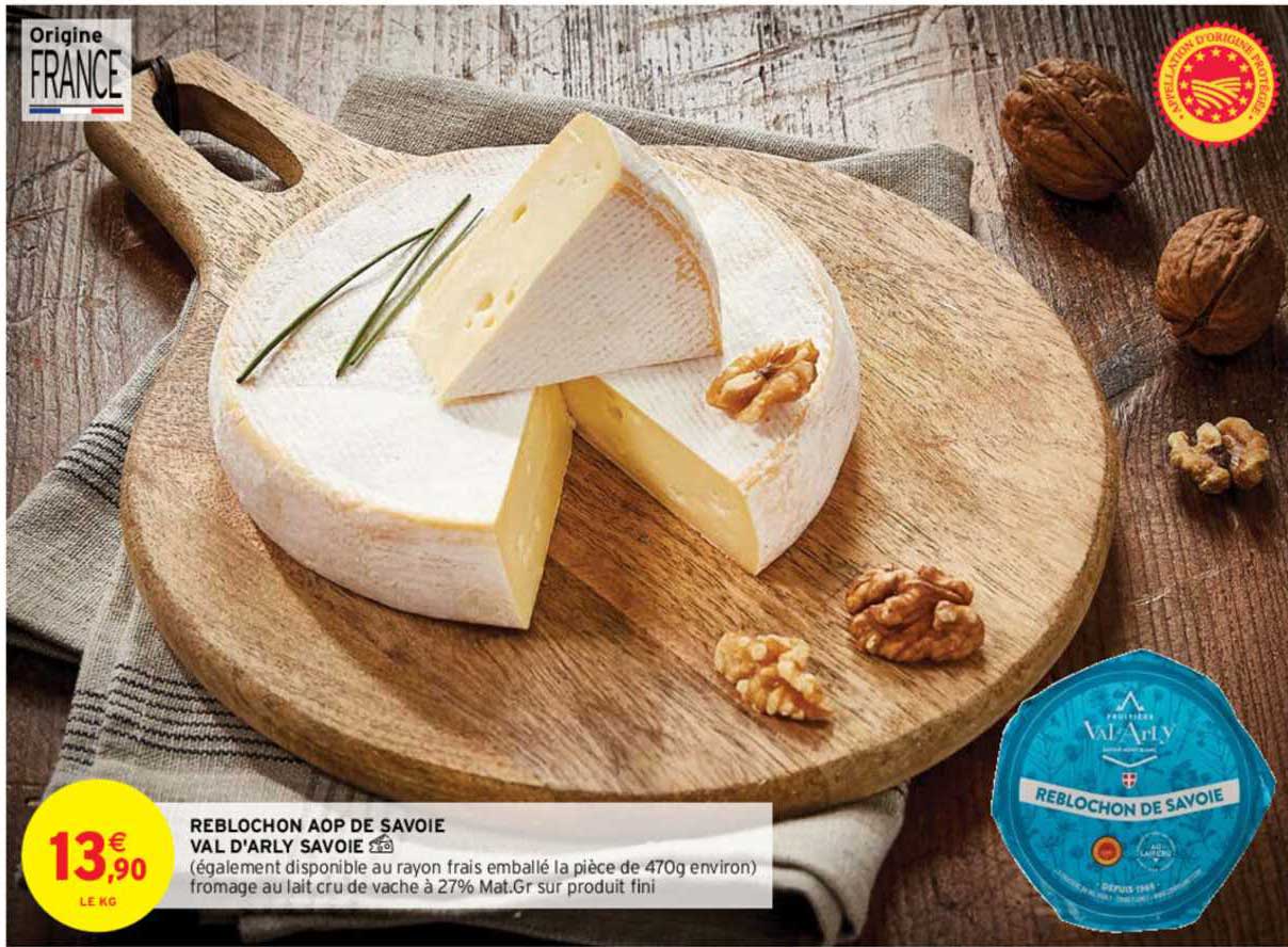 reblochon aop de savoie val d'arly savoie
