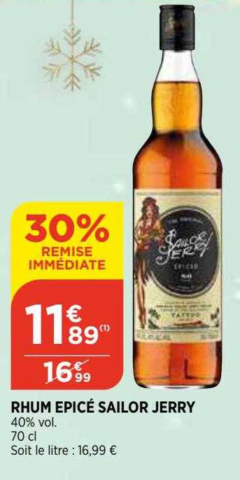 rhum épicé sailor jerry