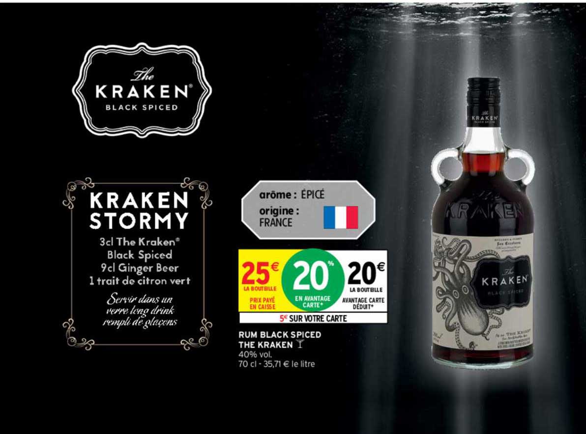 rum black spiced the kraken