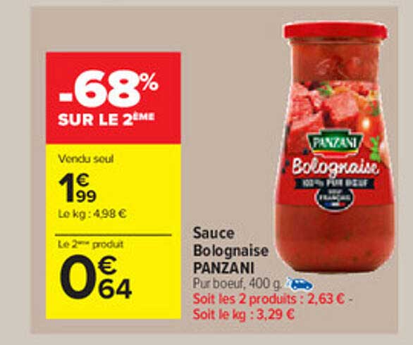 Sauce Bolognaise Panzani