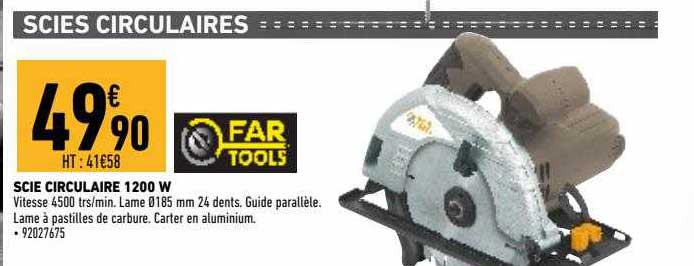 scie circulaire 1200 w far tools