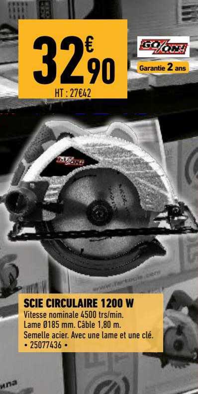 Scie Circulaire 1200 W Go On!