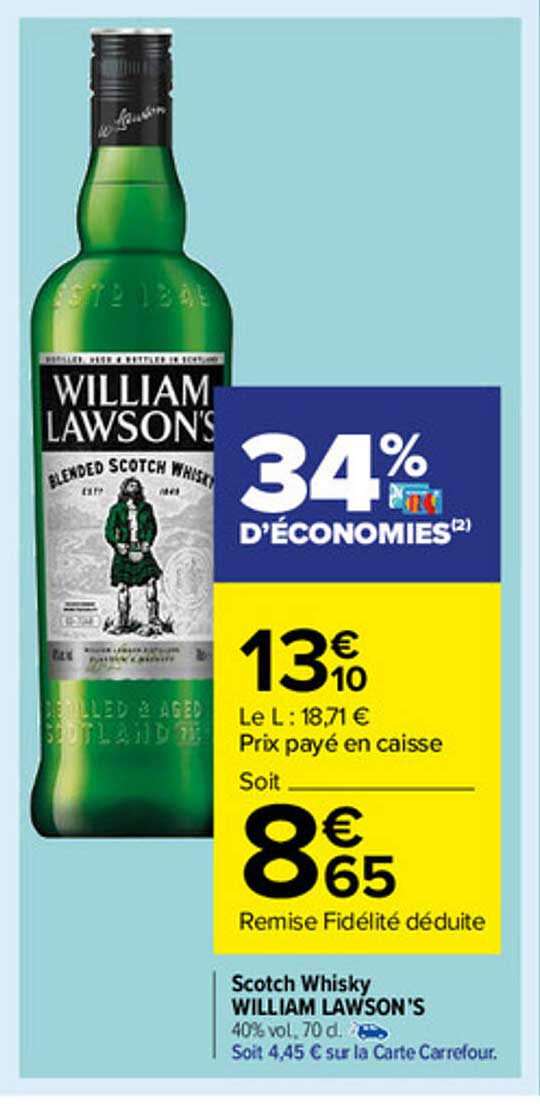 scotch whisky william lawson's