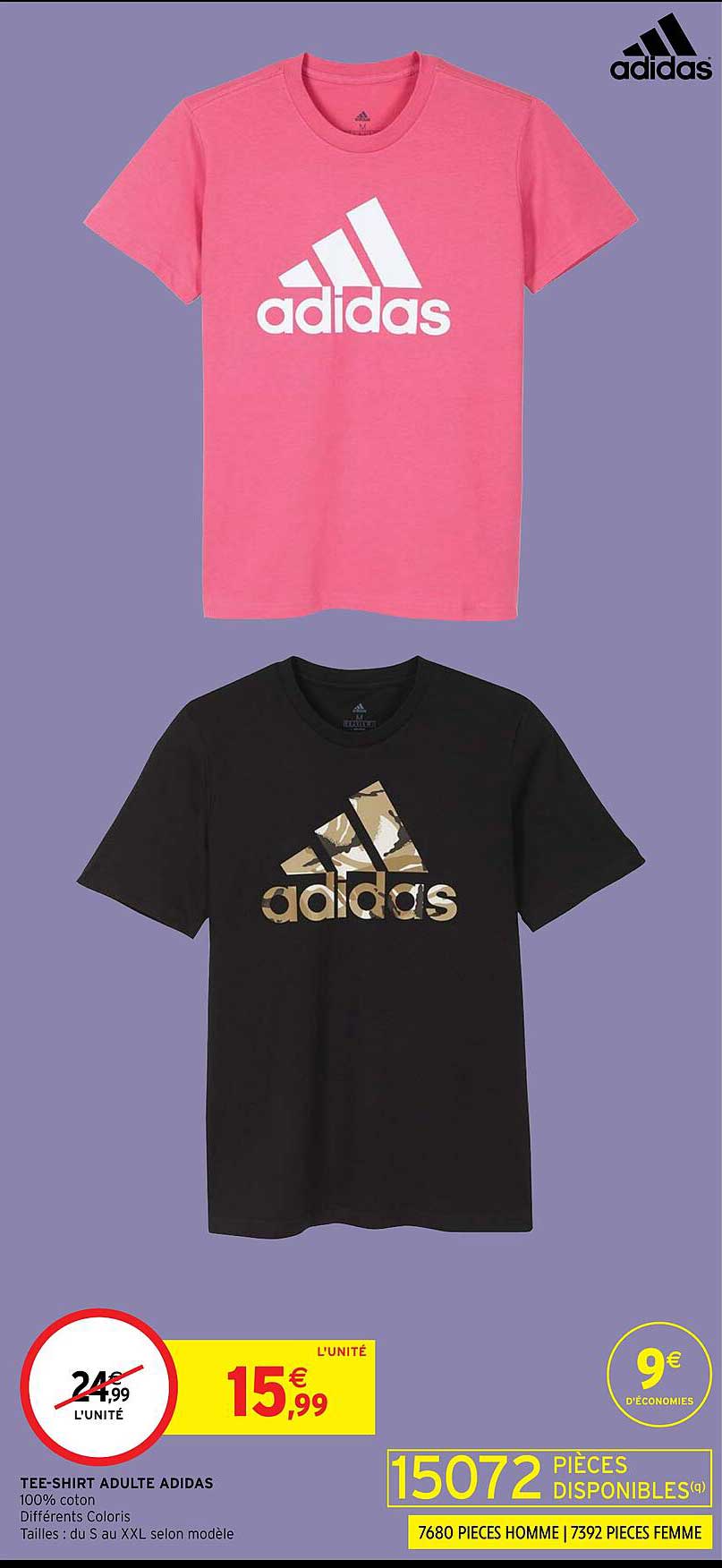 tee-shirt adulte adidas