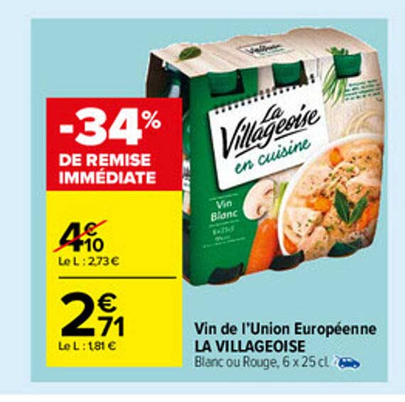 vin de l'union européenne la villageoise