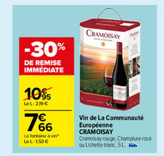 vin de la communauté européenne cramoisay