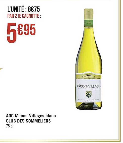 aoc mâcon-villages blanc club des sommeliers