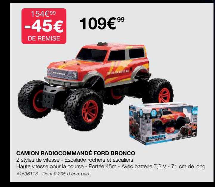 camion radiocommandé ford bronco