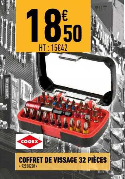 coffret de vissage 32 pièces cogex