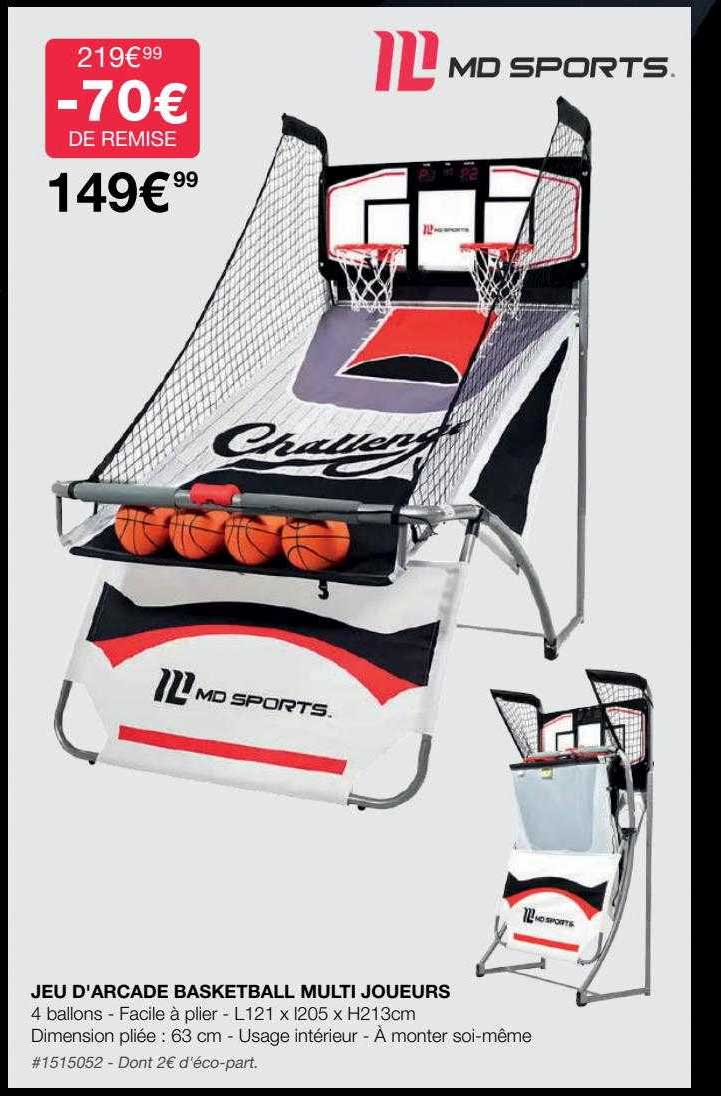 jeu d'arcade basketball multi joueurs md sports