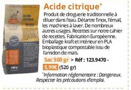 acide citrique