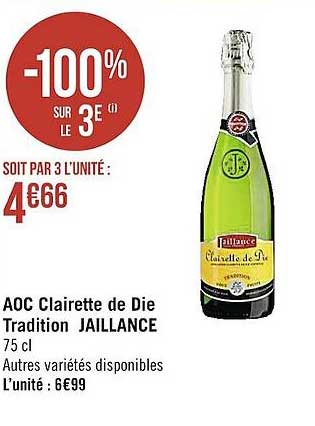 aoc clairette de die tradition jaillance