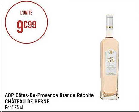 aop côtes-de-provence grande récolte château de berne