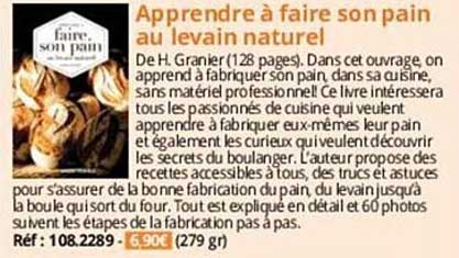 apprendre à faire son pain au levain naturel