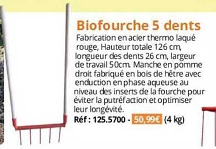 biofourche 5 dents