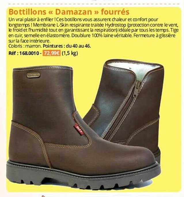 Bottillons «damazan» Fourrés