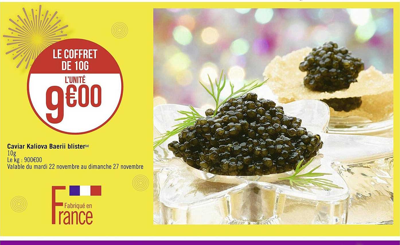 caviar kaliova baerii blister