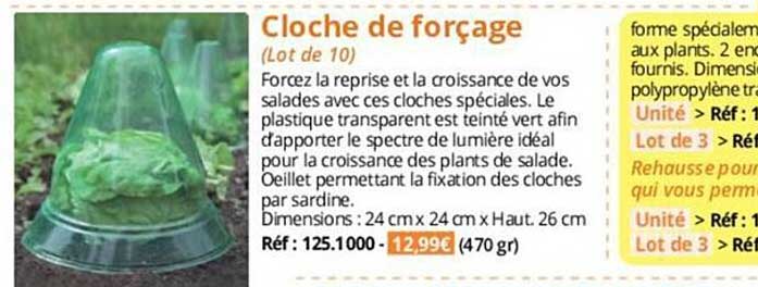 cloche de forçage
