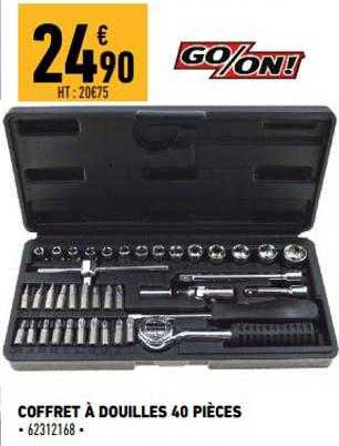 Coffret à Douilles 40 Pièces Go-on!