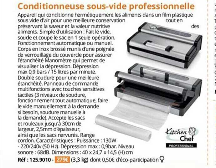 conditionneuse sous-vide professionnelle