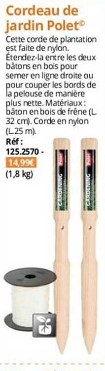 cordeau de jardin polet