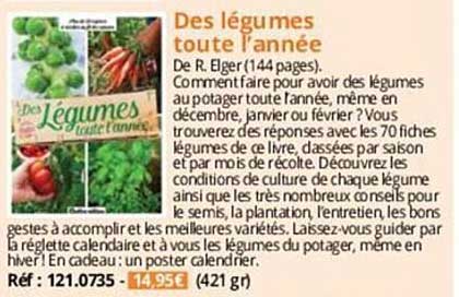 des légumes toute l'année