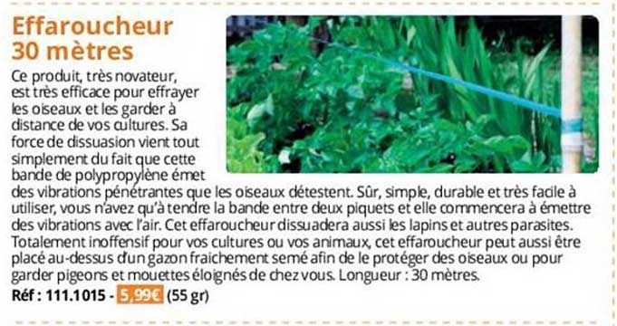 effaroucheur 30 mètres