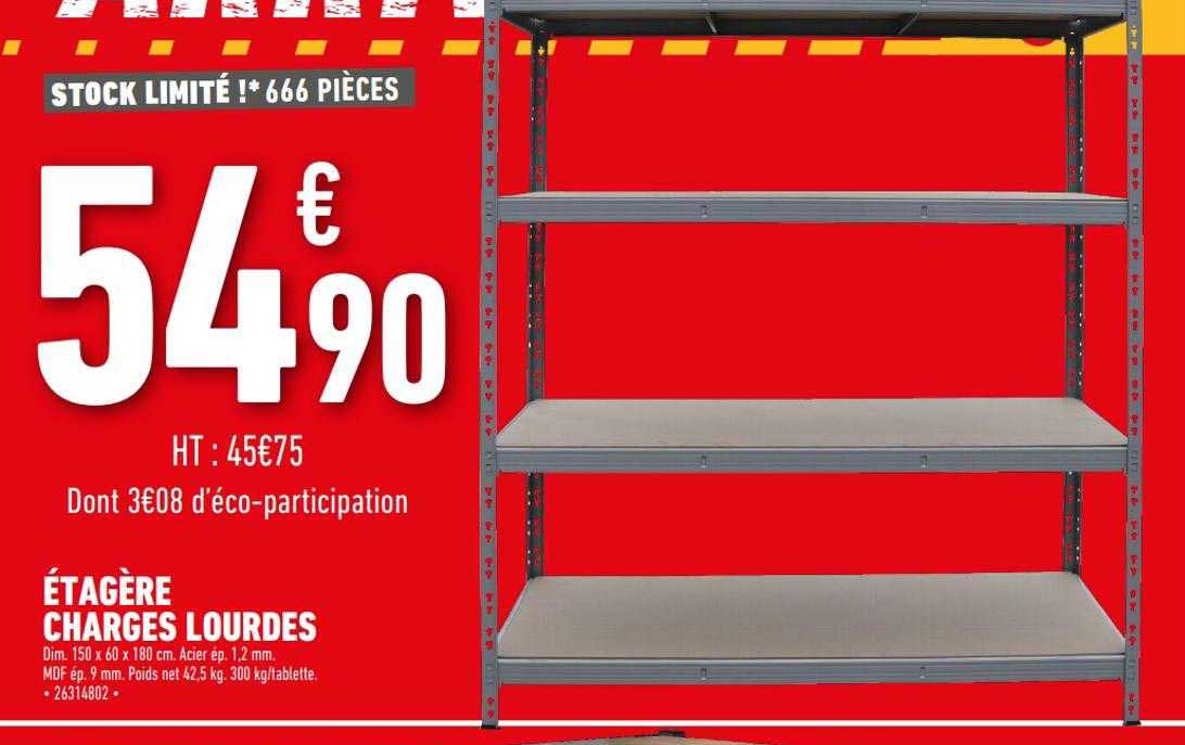 étégère charges lourdes