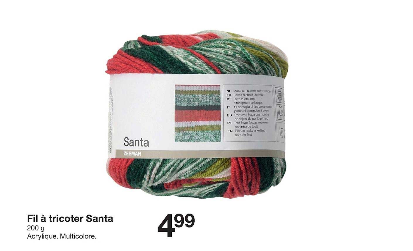 fil à tricoter santa