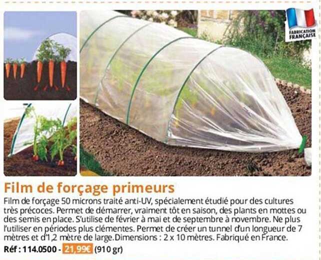 film de forçage primeurs