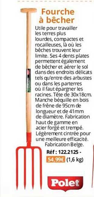 fourche à bêcher polet