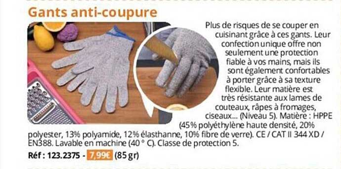 gants anti-coupure