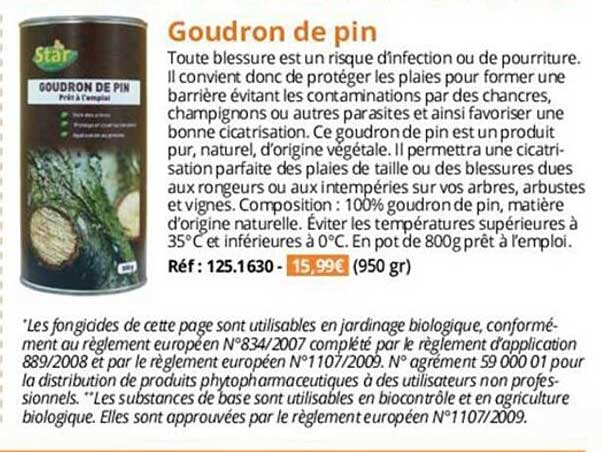 goudron de pin star