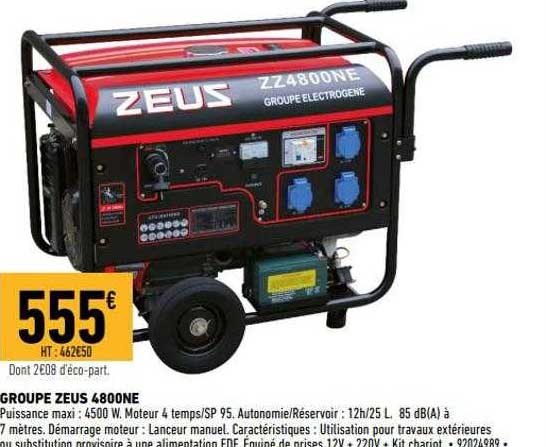 groupe zeus 4800ne