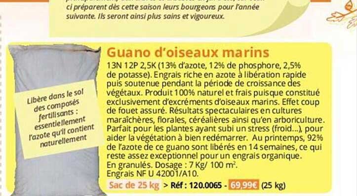 guano d'oiseaux marins