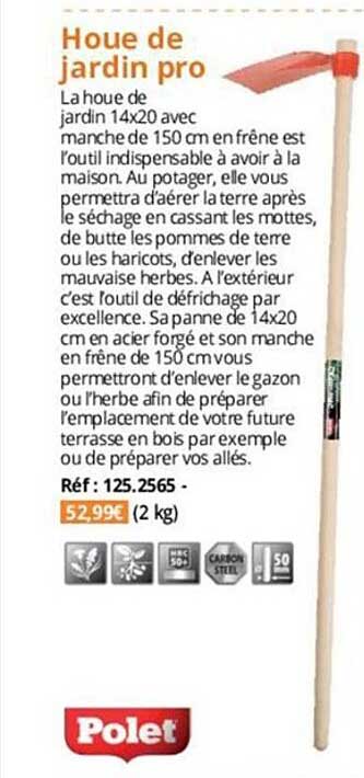 houe de jardin pro polet