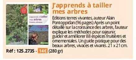 j'apprends à tailler mes arbres