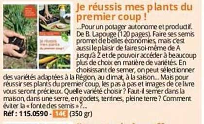 je réussis mes plants du premier coup!