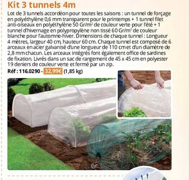 Kit 3 Tunnels 4 M