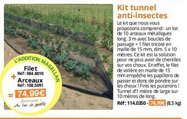 kit tunnel anti-insectes