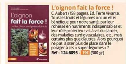 l'oignon fait la force!