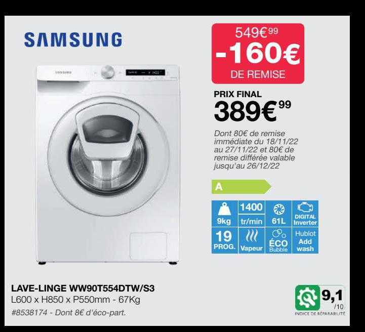 lave-linge samsung
