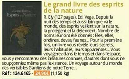 le grand livre des esprits de la nature