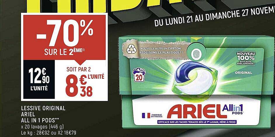 lessive original ariel all in 1 pods