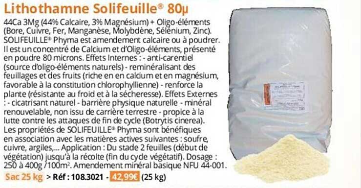 lithothamne solifeuille 80µ