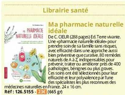 ma pharmacie naturelle idéale
